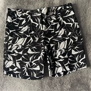 NWT Black and White Shorts with tummy control